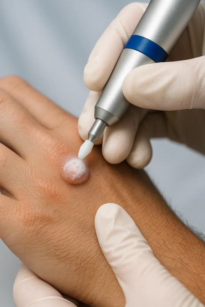 example of wart removal Kingston upon Thames using cryopen
