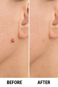Skin tags removal Kingston upon Thames before and after
