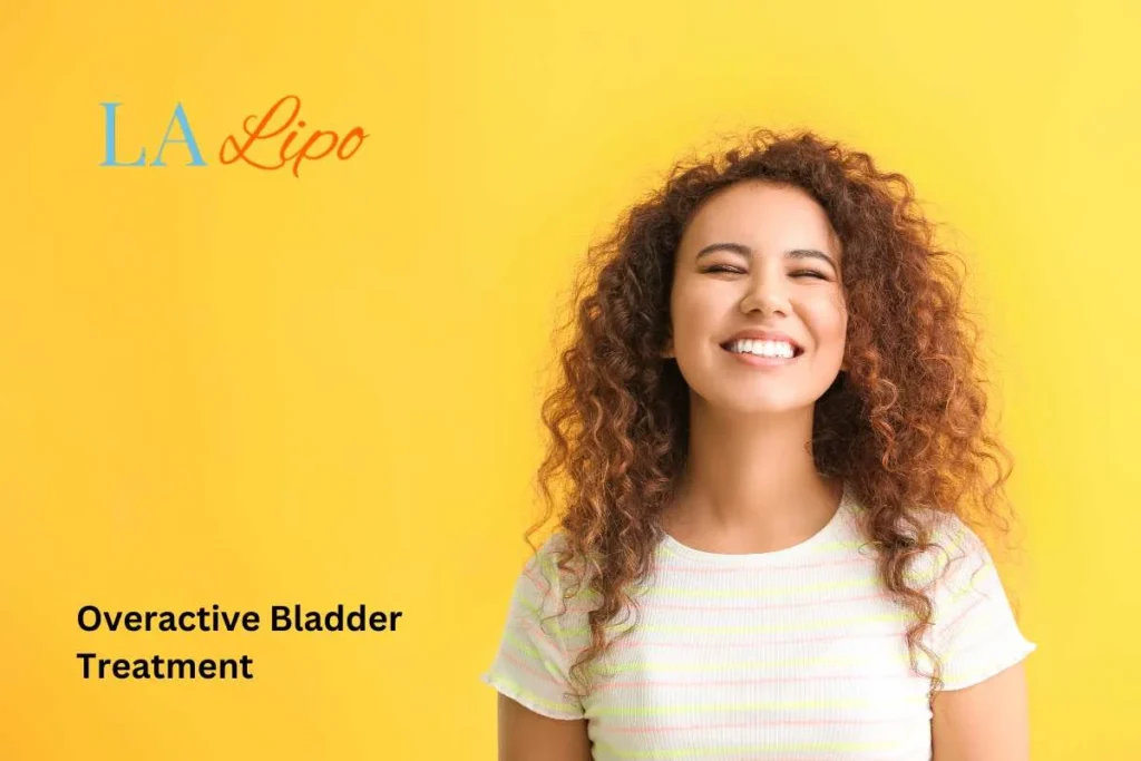 woman smiling about overactive bladder treatment Kingston upon Thames solutions