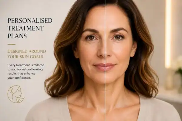 Before and after results of Collagen Lift Therapy Kingston upon Thames